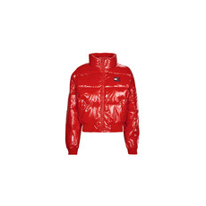 Tommy Jeans Steppelt kabátok TJW BADGE GLOSSY PUFFER Piros EU S