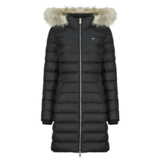 Tommy Jeans Steppelt kabátok TJW ESSENTIAL HOODED DOWN COAT Fekete EU XS