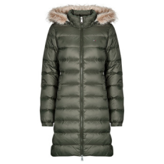 Tommy Jeans Steppelt kabátok TJW ESSENTIAL HOODED DOWN COAT Zöld EU S