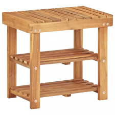  Tömör akácfa cipőtartó 50 x 32 x 45 cm bútor