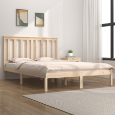 tömör fenyőfa ágykeret 135 x 190 cm (4FT6 Double) ágy és ágykellék