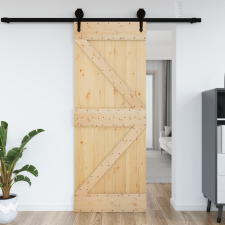 tömör fenyőfa ajtó 95x210 cm építőanyag