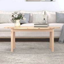 Tömör fenyőfa dohányzóasztal 110 x 55 x 45 cm bútor