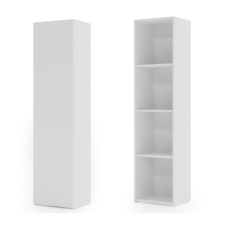  Tömör könyvespolc LONI 160x40 cm - fehér színben bútor