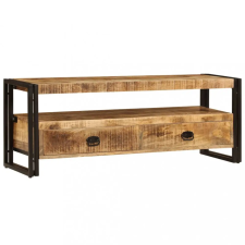  tömör mangófa TV-szekrény 120 x 35 x 45 cm bútor