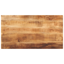  tömör nyers mangófa téglalap alakú asztallap 120x60x2,5 cm bútor