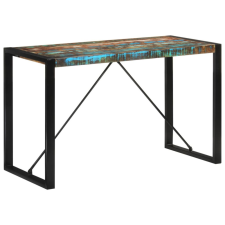  tömör újrahasznosított fa étkezőasztal 120 x 55 x 76 cm bútor