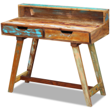  Tömör újrahasznosított fa íróasztal íróasztal
