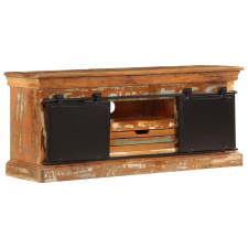 tömör újrahasznosított fa TV-szekrény 110 x 30 x 45 cm bútor