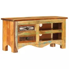  Tömör újrahasznosított fa TV-szekrény 80 x 30 x 40 cm bútor