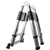 TOMS teleszkópos, alumínium, kétágú létra kinyitva 500 cm, összecsukva 91 cm magas. Multifunkciós létra