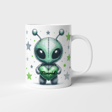 Tonerek.com Alien mintás bögre egyedi névvel bögrék, csészék