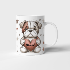 Tonerek.com Bulldog mintás bögre egyedi névvel bögrék, csészék
