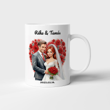 Tonerek.com Esküvői bögre 6. karakter egyedi névvel bögrék, csészék