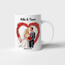 Tonerek.com Esküvői bögre 8. karakter egyedi névvel bögrék, csészék