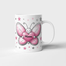 Tonerek.com Pillangó mintás bögre egyedi névvel bögrék, csészék