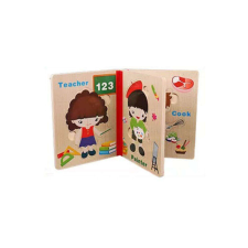 Tongcheng Fa baba könyv - bébi kirakóval - foglalkozások puzzle, kirakós