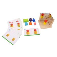 Tongcheng Tükrös geometriai készlet feladatlapokkal oktatójáték