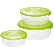  Tontarelli, 3 db, kerek, zöld (8005989264391) uzsonnás doboz