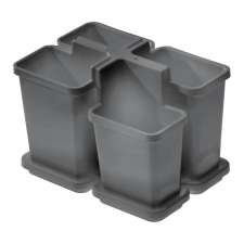 Tontarelli BELLA kis evőeszköz-szárító tálcával,szürke, szürke papírárú, csomagoló és tárolóeszköz