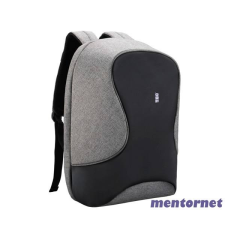 TOO 15,6" lopásbiztos/vízálló/USB portos szürke hátizsák számítógéptáska