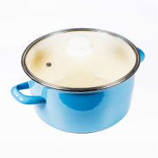 TOO 467123 LINE BLUE Lábas (fazék) üveg fedővel 5.5L 24cm edény