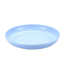 TOO KT-119 5db-os vegyes színekben búzaszalma műanyag kerek tányér szett, 20×3cm (KT-119) tányér és evőeszköz