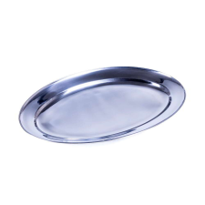 TOO KT-450 Elegáns Rozsdamentes acél ovális tálca 30 cm konyhai eszköz