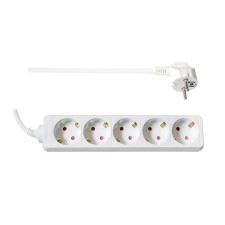 TOO TOO PSW-515 5 aljzat 1.5 méter 3x1.0mm2 fehér elosztó kábel és adapter