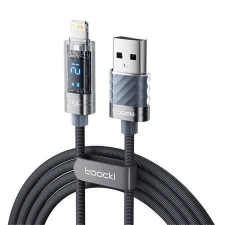 Toocki töltőkábel USB-C - Lightning 12W 1m szürke (TXCLZX0G-01) kábel és adapter
