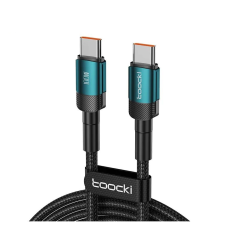 Toocki USB Type C 5A 100W kábel 1m zöld (TXCTT1-HY06) kábel és adapter