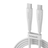 Toocki USB Type C 6A 240W kábel 1m fehér (TXCTT3-LB02)