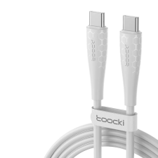 Toocki USB Type C 6A 240W kábel 1m fehér (TXCTT3-LB02) kábel és adapter