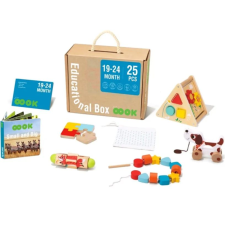 Tooky Toy 25 darabos Montessori fa oktató játék szett (TK753) kreatív és készségfejlesztő