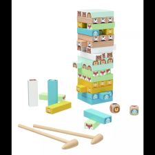 Tooky Toy Állatos fa ügyességi építőjáték (TY704N) társasjáték