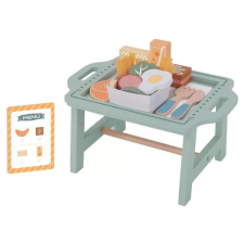 Tooky Toy : Fa reggeliző asztalka kiegészítőkkel konyhakészlet