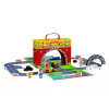 Tooky Toy : Fa versenypálya készlet hordozható dobozban