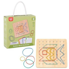 Tooky Toy : gumigyűrűs képkirakó kreatív és készségfejlesztő