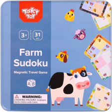Tooky Toy : mágneses sudoku fém dobozban - Élet a farmon (TL631) (TL631) társasjáték