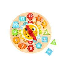 Tooky Toy Óra oktató puzzle fa játék puzzle, kirakós
