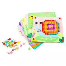 Tooky Toy : Pötyi játék fatáblán - Állatok kreatív és készségfejlesztő