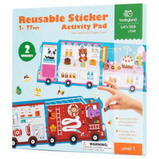 Tooky Toy Tookyland 77 darabos többször felhasználható matricás foglalkoztató készlet kreatív és készségfejlesztő