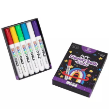 Tooky Toy Tookyland: Folyékony krétafilc minden felületre - 6 db-os kreatív és készségfejlesztő