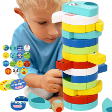 Tooky Toy toronyépítő készlet 45 db-os társasjáték