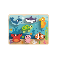 Tooky Toys 3D Fapuzzle (8 db-os) - Tengeri kisállatkák kreatív és készségfejlesztő