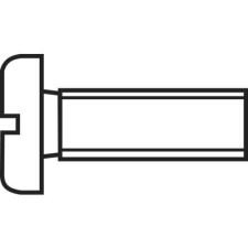 Toolcraft hengeresfejű csavar M3 x 20 mm, 10 db, műanyag, DIN 84 (815829) barkácsolás, csiszolás, rögzítés