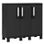 Toomax TOOMAX GARAGE MIDI TRIO LOW BLACK BELTÉRI SZEKRÉNY - FEKETE