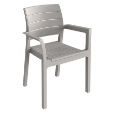 Toomax Toomax Recanati műanyag kerti karfás szék - tópszínű/szürke kerti bútor
