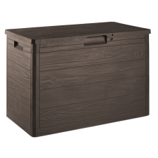 Toomax Woodys brown 160 literes műanyag kerti tárolódoboz - barna kerti tárolás