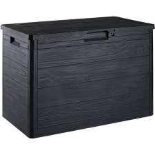 Toomax Woodys tárolóláda, 160 l, grafitszürke kerti tárolás